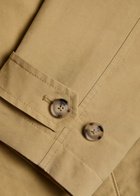 Boss Single-breasted Woven Trench Coat Khaki
