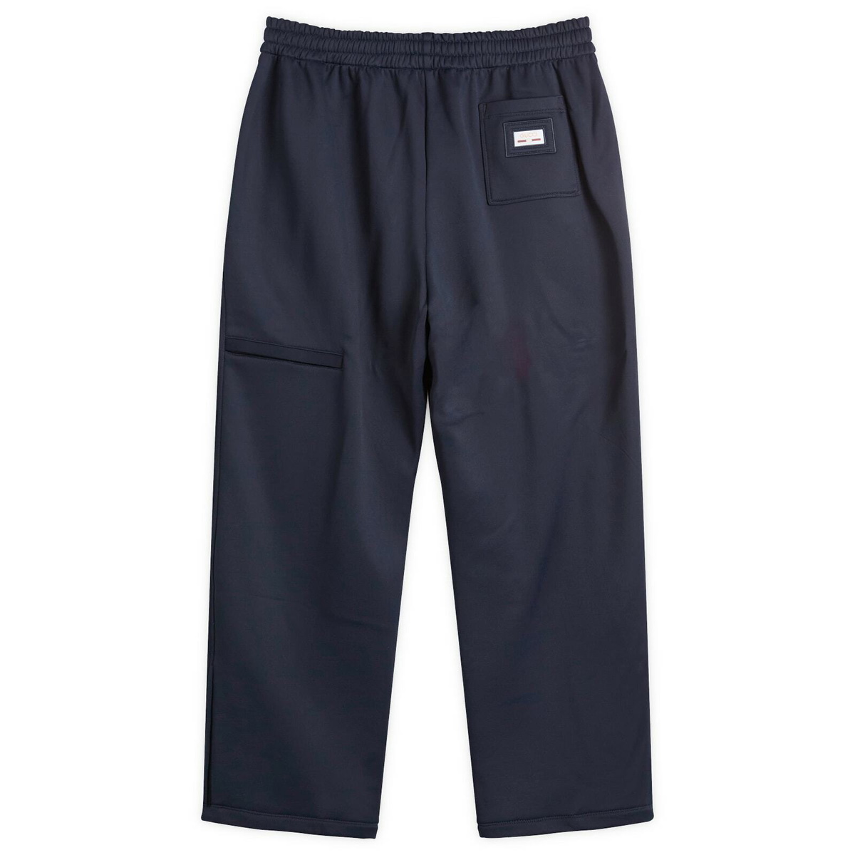 Gucci Men's Tech Nylon Fleece Sweat Pants in Blue Navy