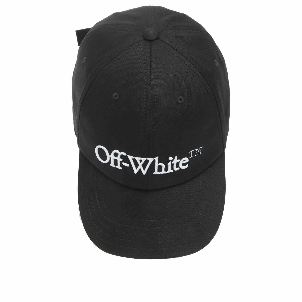 Off-White Men's Drill Bookish Baseball Cap in Black/White 
