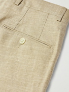 Mr P. - Straight-Leg Wool, Silk and Linen-Blend Trousers - Neutrals