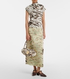 Ganni B-Kat Small zebra-print shoulder bag