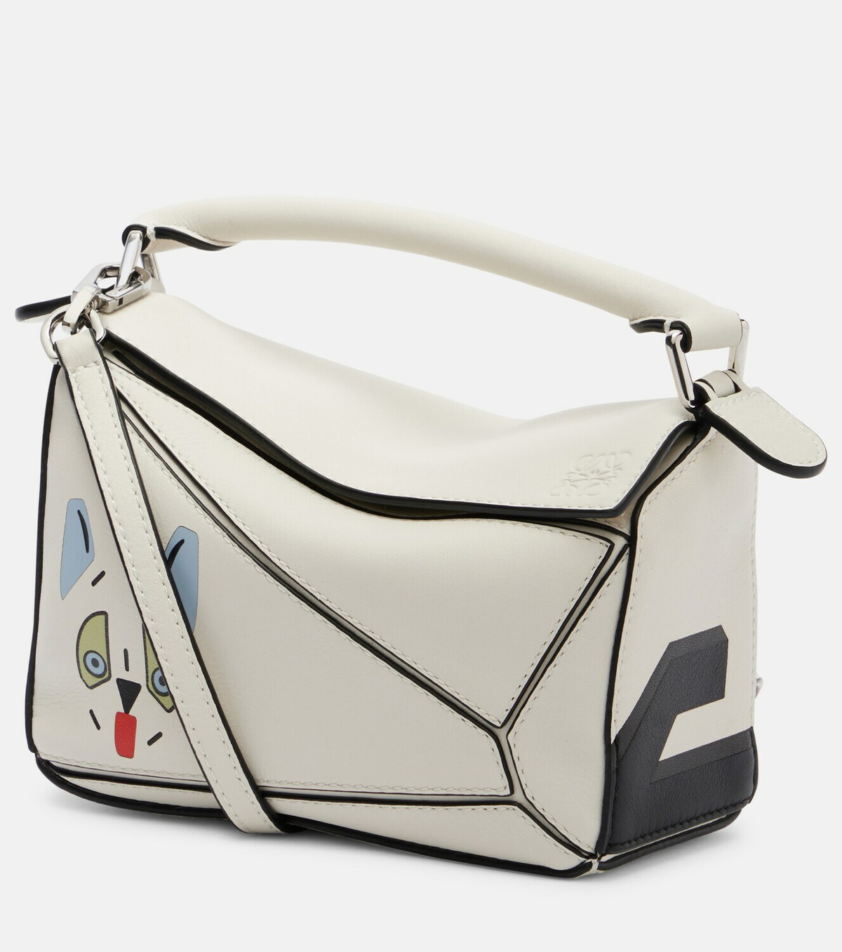 Loewe x Louis Wain Futurist Cat Puzzle tote bag