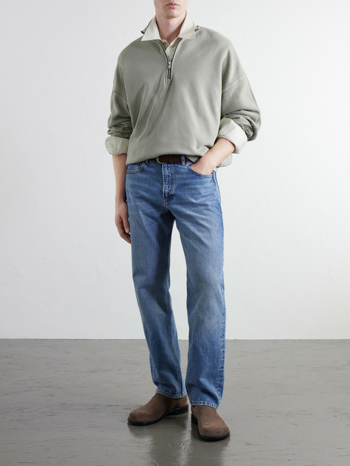 FRAME - The Classic Straight-Leg Jeans - Blue