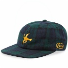 By Parra Men's Clipped Wings 6 Panel Cap in Pine Green