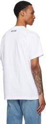 Moschino White Printed Organic Cotton T-shirt