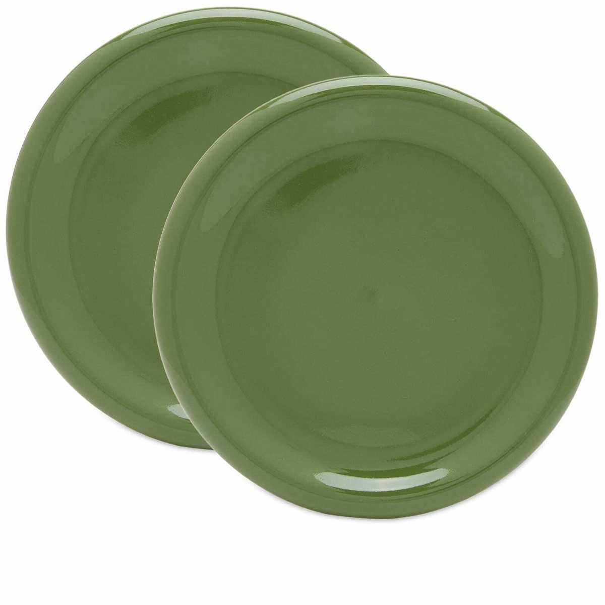 Photo: HAY Barro Dinner Plate - Set of 2 in Green