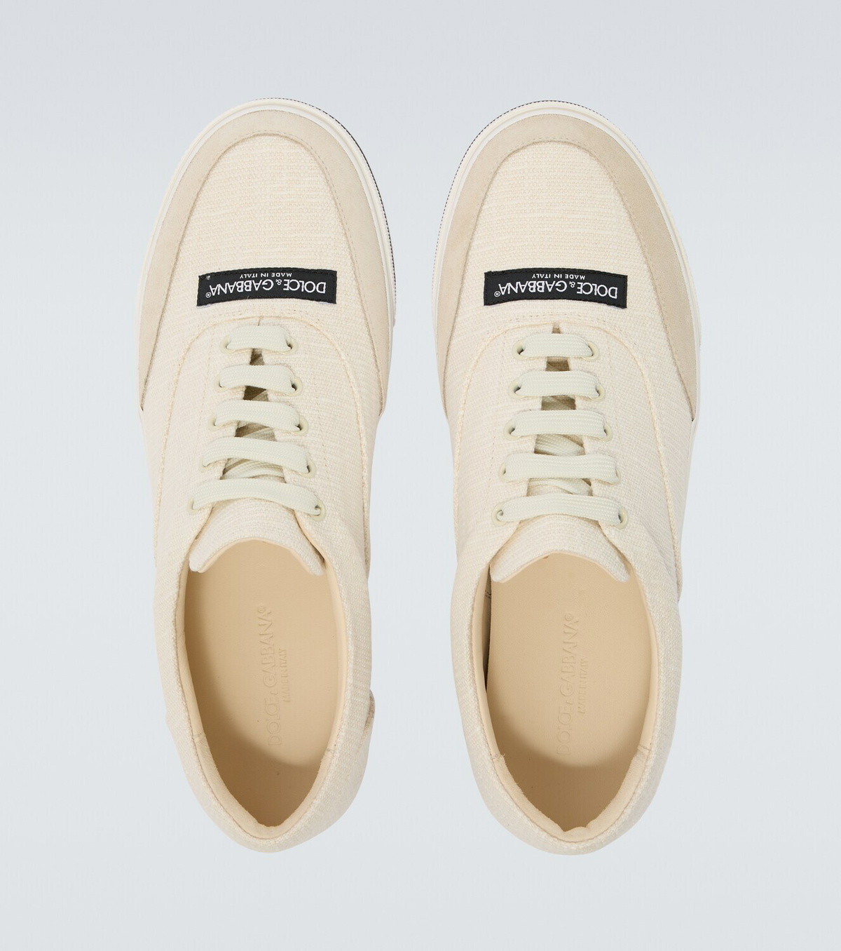 Dolce&Gabbana Suede-trimmed sneakers
