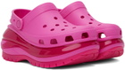 Crocs Pink Mega Crush Clogs