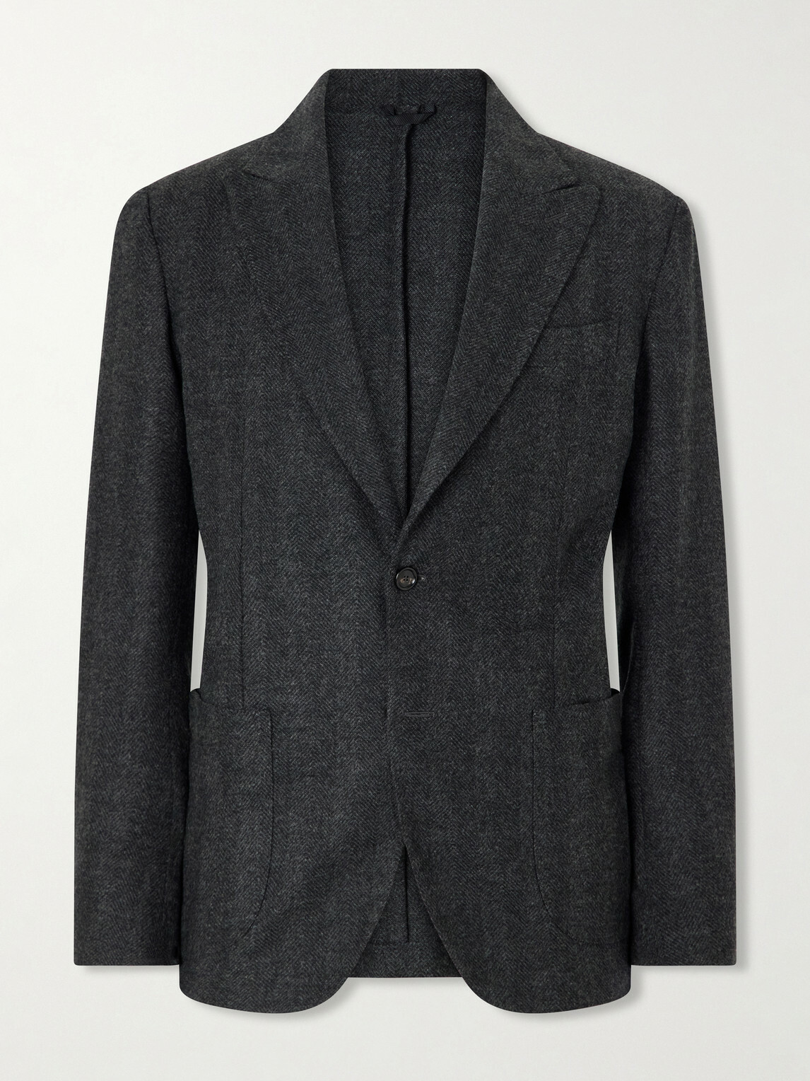 De Petrillo - Faro Wool and Cashmere-Blend Blazer - Gray
