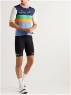 7 DAYS ACTIVE - Argon 18 Colour-Block Recycled Cycling Jersey - Blue