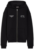 Club 1984 Melrose Printed Hooded Cotton Sweatshirt Black