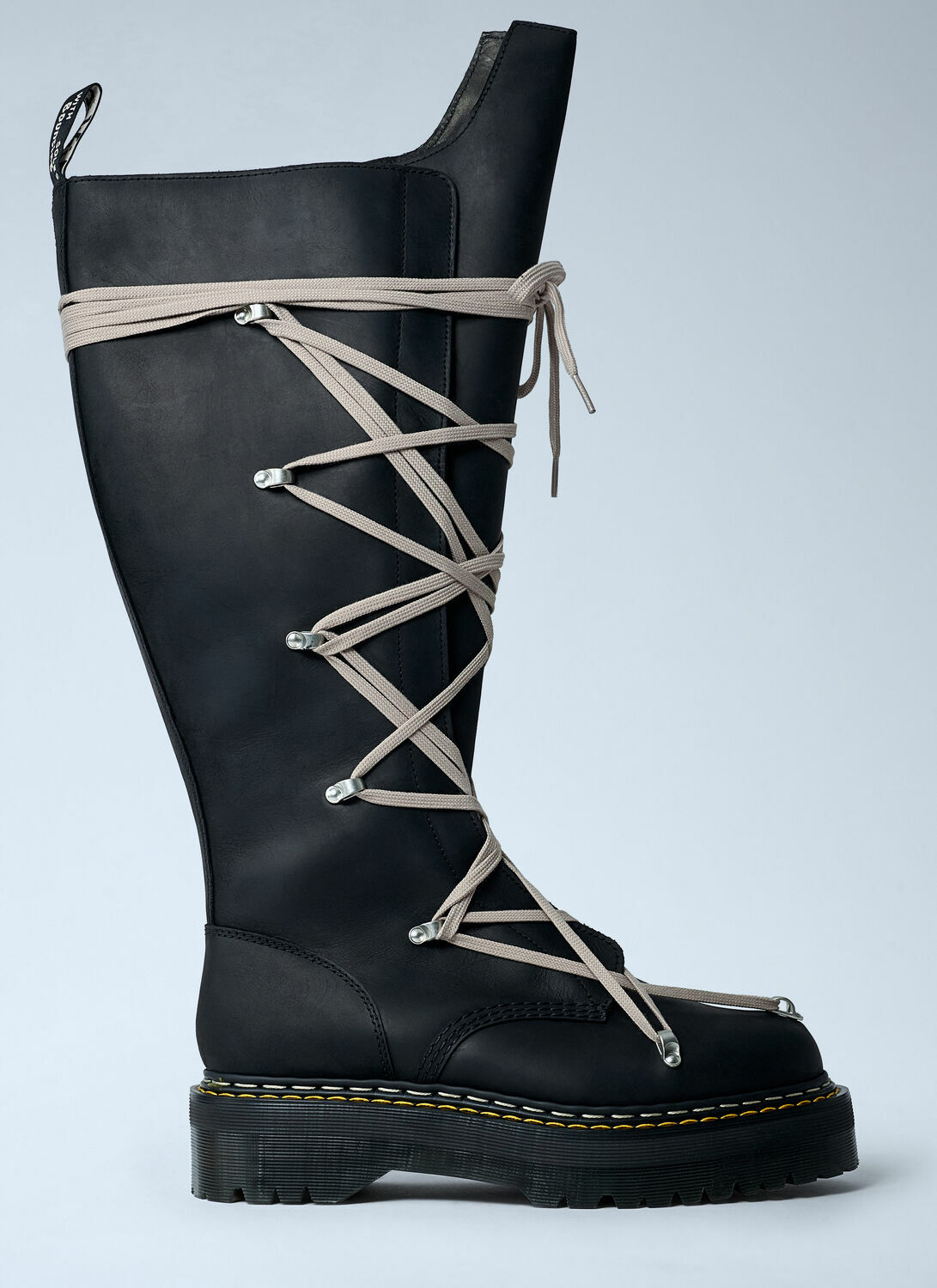 Rick Owens x Dr. Martens 1B60 Quad Sole Pentalace Boots