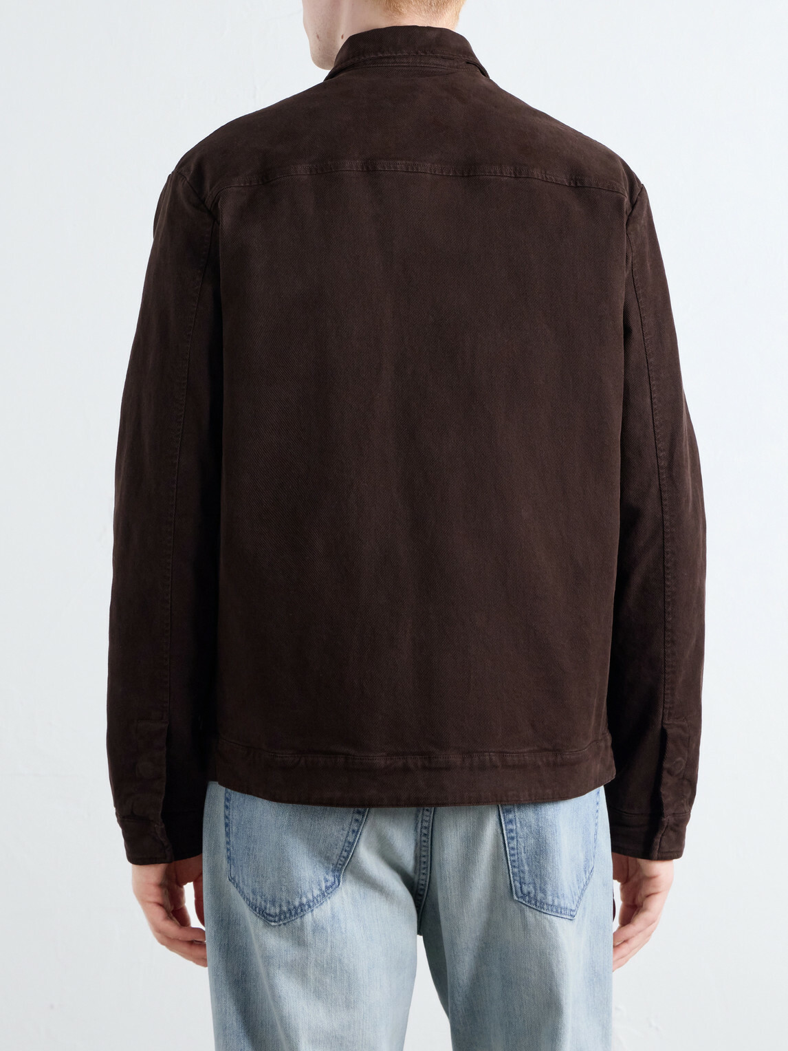Altea - Godfrey Padded Garment-Dyed Stretch-Cotton Twill Overshirt - Brown
