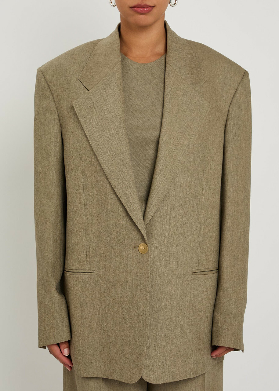Calvin Klein Avery Wool-blend Blazer Light Brown