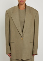 Calvin Klein Avery Wool-blend Blazer Light Brown