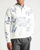 Dior And Hylton Nel Mens Sweatshirt in White