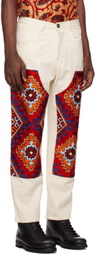 Karu Research Off-White Double Knee Jeans