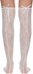 AMBUSH White Lace Ribbon Socks