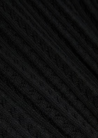 Giuliva Heritage Lola Open-knit Cotton Maxi Dress Black