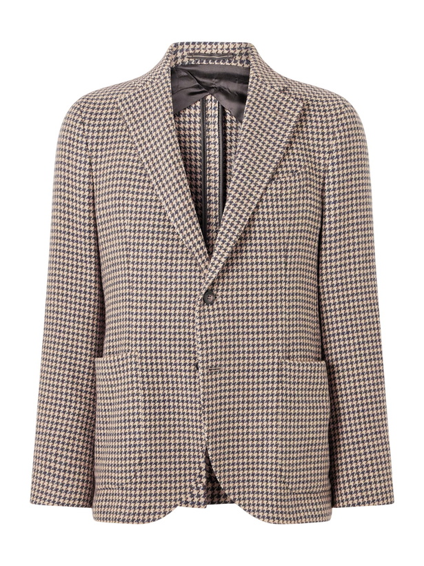 Photo: Slowear - Incotex Houndstooth Virgin Wool Blazer - Neutrals