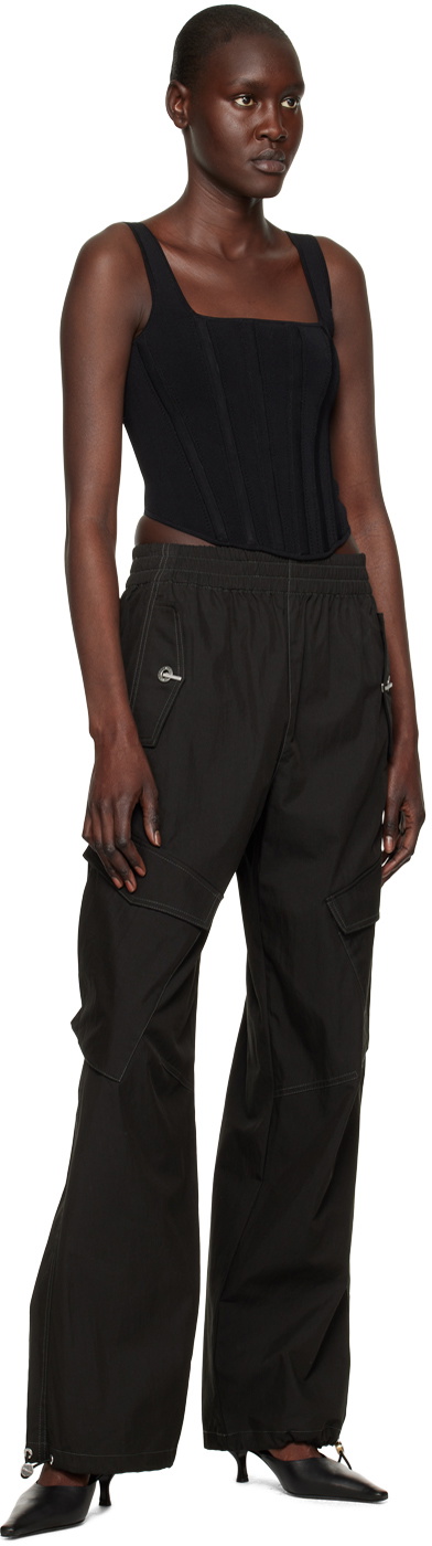 Dion Lee Black Corset Tank Top
