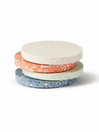 Katie Gillies - Set of Four Marble-Effect Jesmonite Coasters