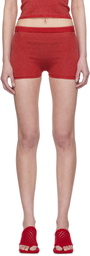 Isa Boulder Red Knitted Malley Shorts