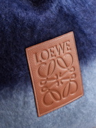 LOEWE - Logo-Appliquéd Two-Tone Mohair and Wool-Blend Cushion