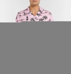 McQ Alexander McQueen - Camp-Collar Printed Voile Shirt - Pink