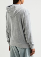 Juicy Couture Halan Hooded Velour Sweatshirt Silver