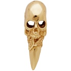 Emanuele Bicocchi Gold Single Skull Stud Earring
