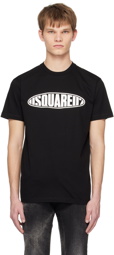Dsquared2 Black Surf Board Cool T-Shirt
