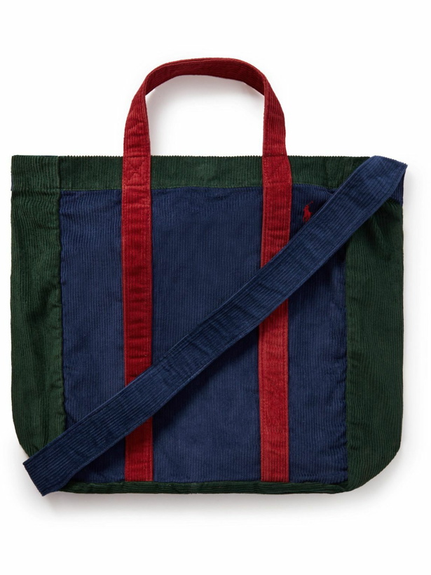 Photo: Polo Ralph Lauren - Large Logo-Embroidered Corduroy Tote