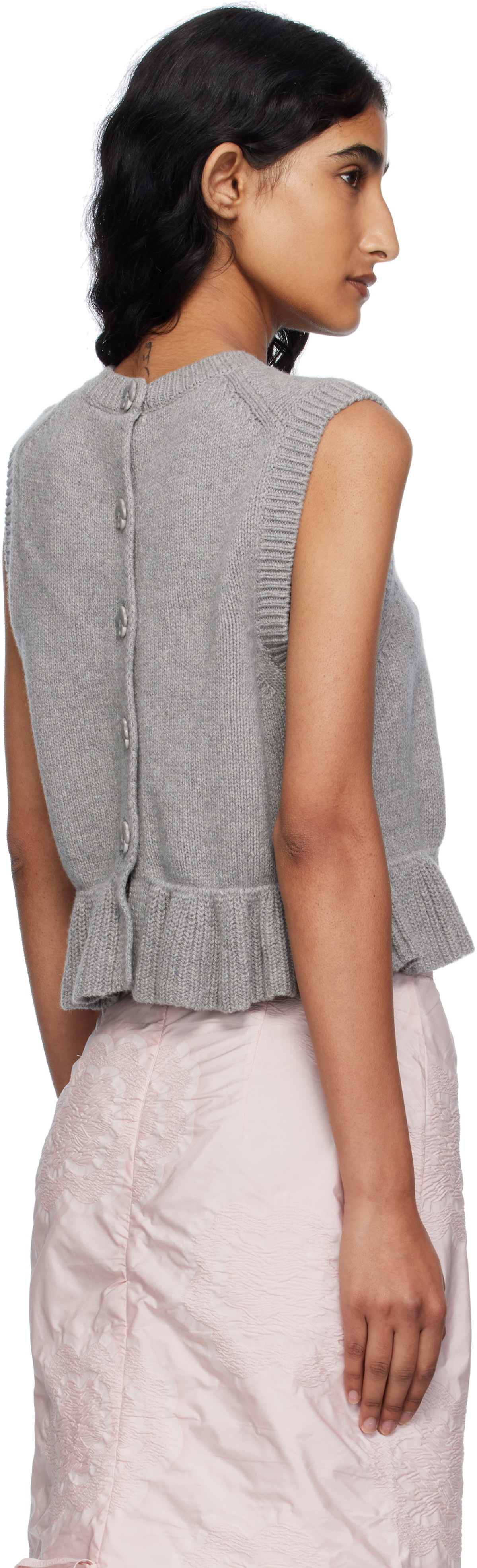 Cecilie Bahnsen Gray Bill Vest