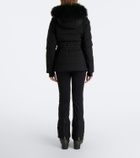 Yves Salomon Belted shearling-trimmed ski jacket