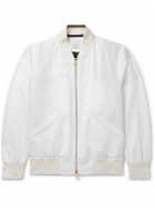 Paul Smith - Cotton and Ramie-Blend Bomber Jacket - White