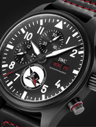 IWC Schaffhausen - Pilot's Tophatter Automatic Chronograph 44.5mm Ceramic and Leather Watch, Ref. No. IW389108