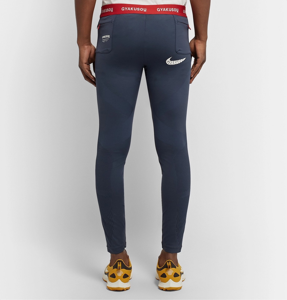 Nike x Undercover - GYAKUSOU Helix NRG Logo-Print Dri-FIT Tights