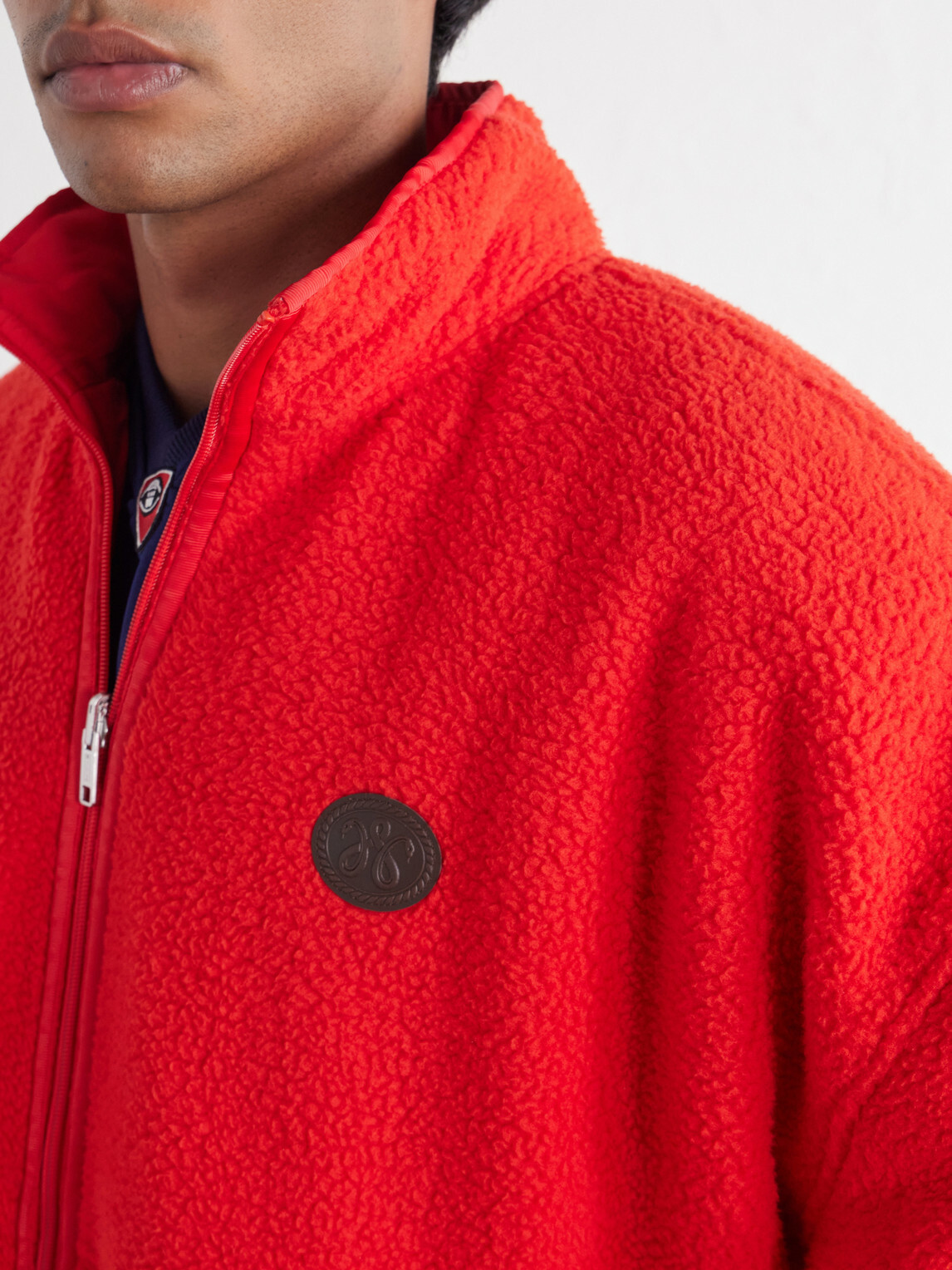 Willy Chavarria - Logo-Appliquéd Fleece Jacket - Red