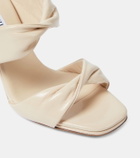 Aquazzura Twist 95 leather mules