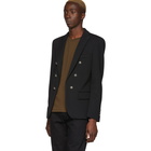 Balmain Black Six Button Jacket