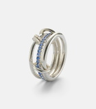 Spinelli Kilcollin Raneth sterling silver ring with sapphires and diamonds