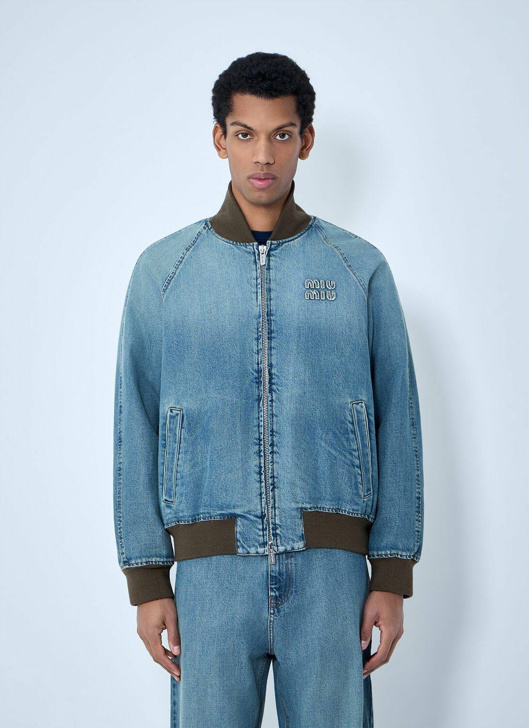 Miu Miu Denim Blouson Jacket