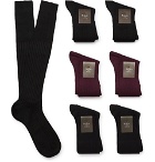 Berluti - Shoe Care Kit with Seven-Pack Knitted Socks - Men - Gray