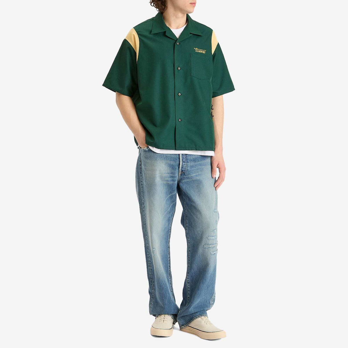 visvim SOCIAL SCULPTURE 14 BLK DMGD-17 Visvim Social Sculpture 14