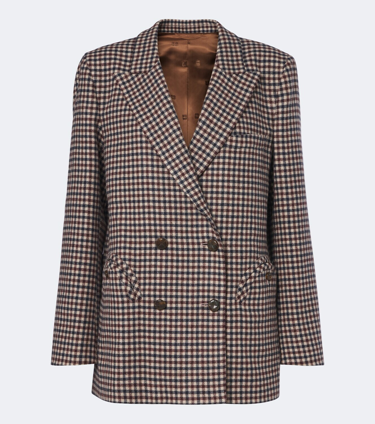 Blazé Milano Everynight checked wool and cashmere blazer