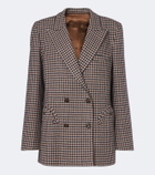 Blazé Milano Everynight checked wool and cashmere blazer