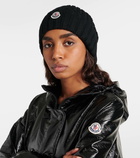 Moncler Logo virgin wool beanie