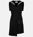 Coperni Belted pleated minidress