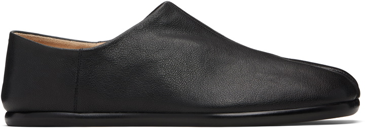 Photo: Maison Margiela Black Tabi Babouches Loafers